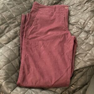 Burgundy Casual Pants